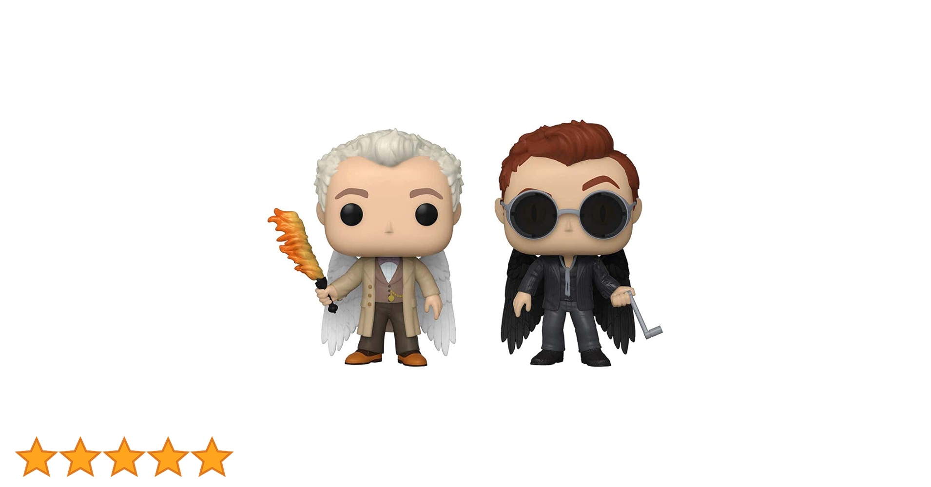 Funko POP! TV Good Omens Aziraphale & Crowley Specialty Series